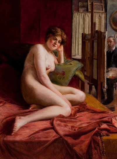 Pendant la pose - Oscar Pereira da Silva